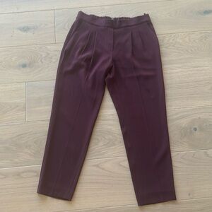 Plum / purple ankle dress pants